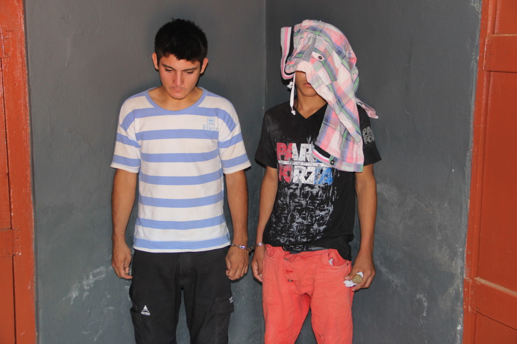 Los detenidos,Hector David Zeballos Arce (19) y el menor de 14 años A.V.Z/Foto Concepciónaldia.com