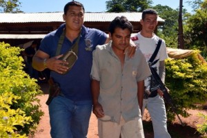 Froilán Escurra Cardozo en el momento de su detención/Foto/abc