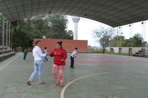 Resultado. El Municipio levantó un polideportivo en el centro educativo con la transferencia recibida del Fonacide.