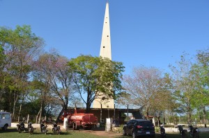 El monumento es un símbolo de la ciudad.