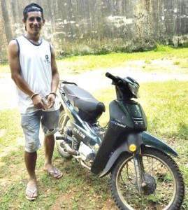 Osvaldo Portillo Sosa quedó detenido en Concepción tras hallarse en su poder una motocicleta robada.