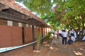 Peligro. Dos pabellones de la institución ya fueron clausurados debido al peligro de derrumbe en plena clase.
