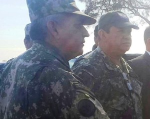 General Jose Alvarenga junto con el Gral. Martin Caceres/Gentileza