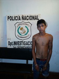 Joven detenido. Foto gentileza de la policía.