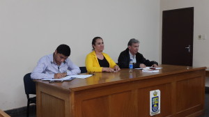 Luis María Flecha (síndico), Claudia Fischer (coordinadora) y Enrique Romero (secretario)