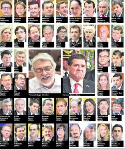 Los 44 violadores de la constitución Nacional, según ABC. (Foto ABC)
