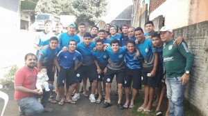 Plantel albiceleste en CDE