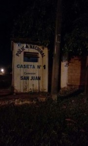 La caseta policial abandonada