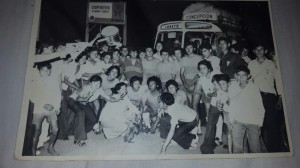 La foto del plantel campeón de hace 41 años. 