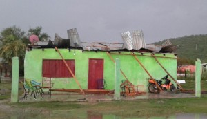 Así quedó una de las casas