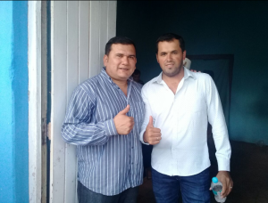 Jorge Centurión, Candidato Oficial y Heriberto Pimentel- Foto Gentileza