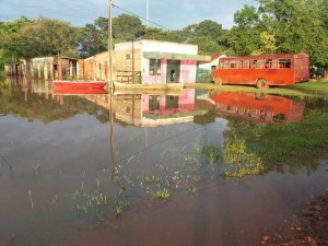 Panorama que se vive en Paso Barreto (Foto gentileza)