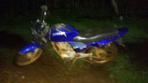 Motocicleta incautada 
