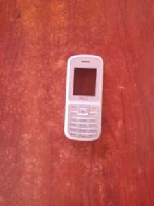 El celular recuperado en poder del menor
