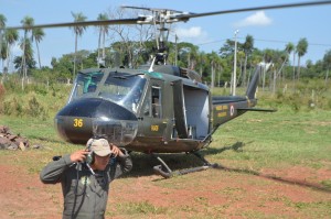 El movimiento de helicópteros fue permanente.