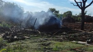 El humo toma a los vecinos (Foto gentileza)