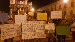 Reclamo. La protesta realizada por vecinos de Concepción.