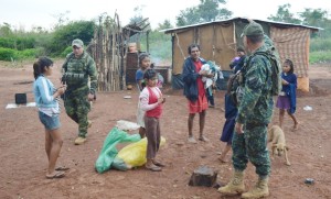 Familias nativas de la zona viven en forma muy carenciada