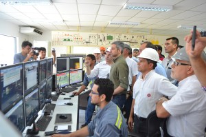Foto de la última visita de Mario Abdo Benítez a la planta industrial