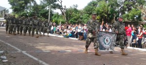 Los reservistas dieron los pasos marciales al desfile