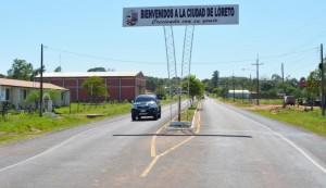 Entrada a la ciudad de Loreto 