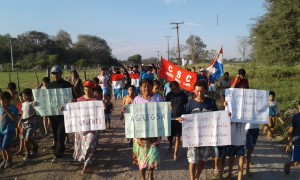 Pobladores realizaron días pasados una manifestación