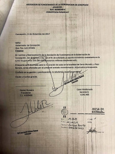 El pedido al gobernador