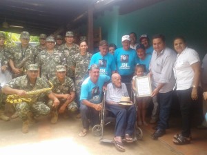 El Ex combatiente cumpió 105 años/ Foto Gentileza