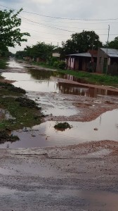 Calles destrozadas