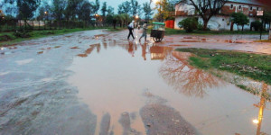 Una postal que se repite con cada lluvia 