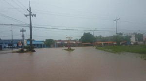 Calles inundadas por todos lados 