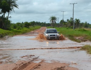 El hecho ocurrió en el camino a Puentesiño, donde los caminos están cortados.