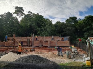 Construcción de las Unidades de Salud Familiar Foto: Itaipu