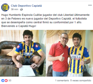 El Club ya le dió la bienvenida 