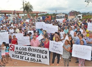 En marzo del 2.018 se daba esta manifestación a favor de los bitrenes