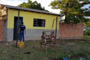 La vivienda allanada