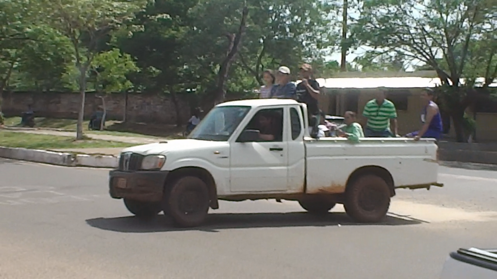 En este vehiculo salieron a atacar 