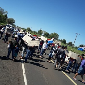 En Pasiño, Yby Ya´u, salen a la ruta por rubro y almuerzo