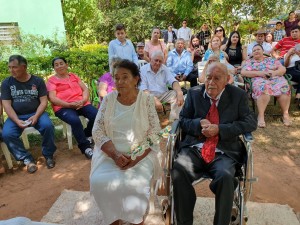 La feliz pareja que consagra su unión