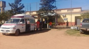 La ambulancia llegó hasta la cárcel/ Foto ABC