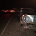 Accidente de tránsito en Ruta PY05: Choque de motocicletas y camioneta, daños materiales y heridos.