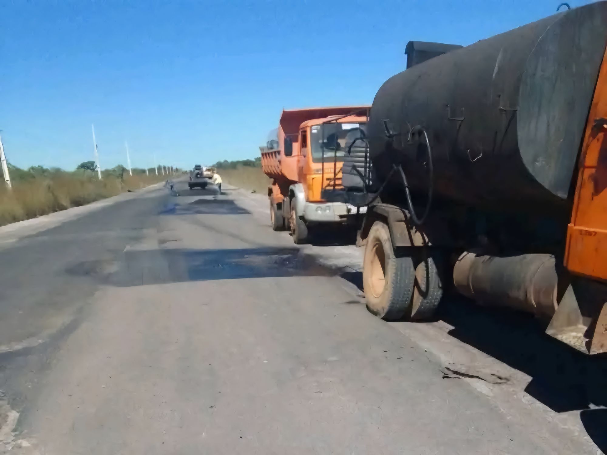 Siguen trabajos de bacheo en la Ruta PY22 tras reclamos ciudadanos ...