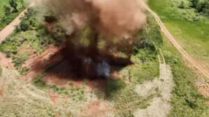 Detonación controlada de explosivos vinculados al “Ejército del Mariscal López”