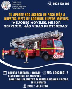 Bomberos de Concepción apelan a la solidaridad ciudadana para renovar su flota de rescate