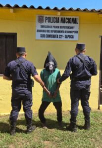 Detienen a supuesto autor de lesión grave con arma blanca en Yby Ya’u