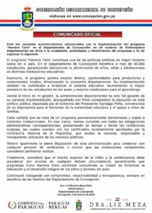 Gobernadora emite comunicado sobre Hambre Cero y destaca impacto en más de 40.000 estudiantes de Concepción