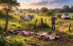 Abigeato en plena ciudad: faenan una vaca en el barrio San Luis