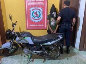 Detienen a joven y recuperan motocicleta hurtada en Vallemí