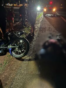 Motociclista resulta herido tras chocar contra un perro en Belén