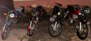 Cuatro motocicletas fueron incautadas durante control policial en Horqueta